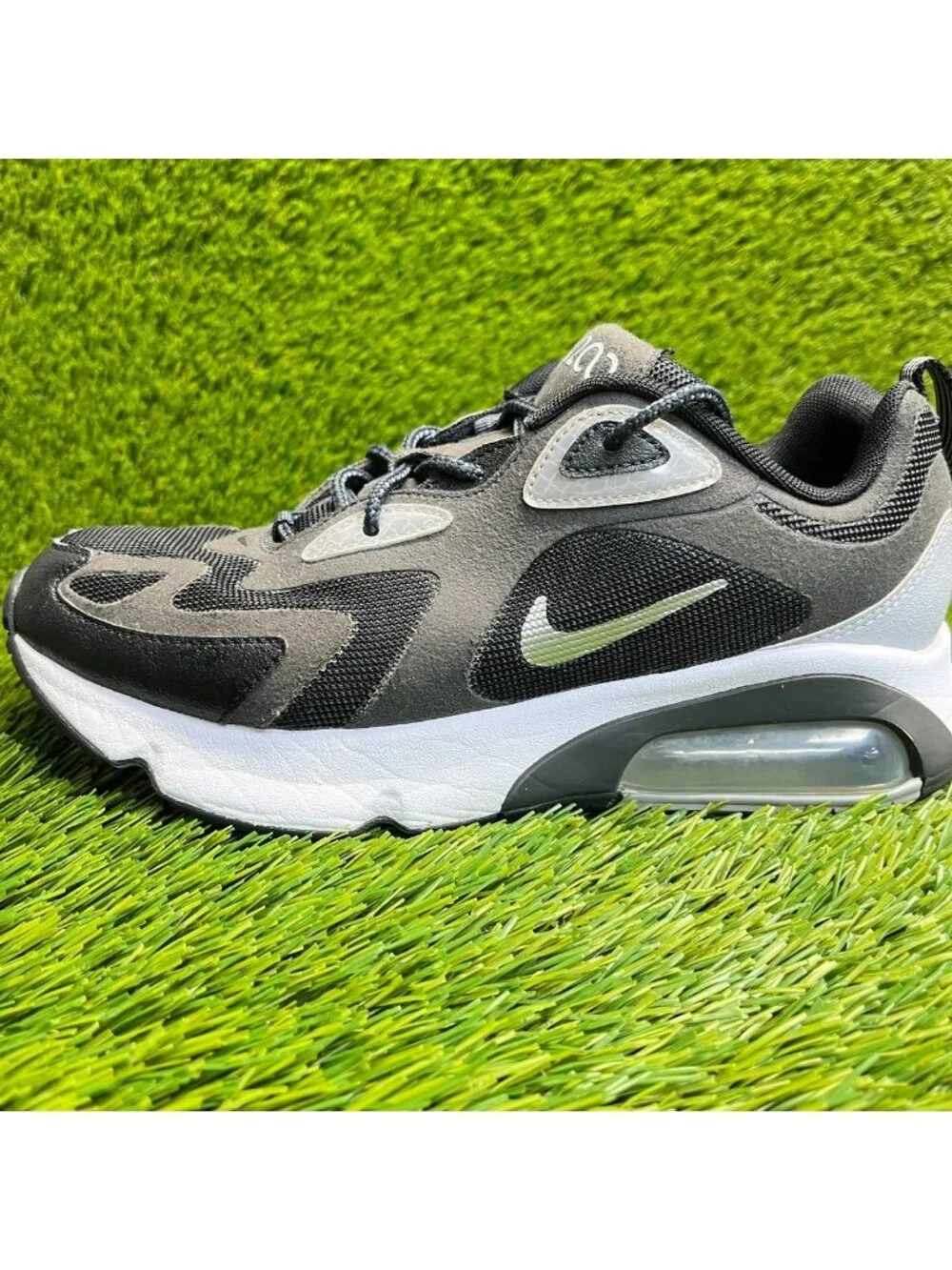 Nike Air Max 200 Mens Size 6 Black White Athletic Running Walking Shoes Sneakers